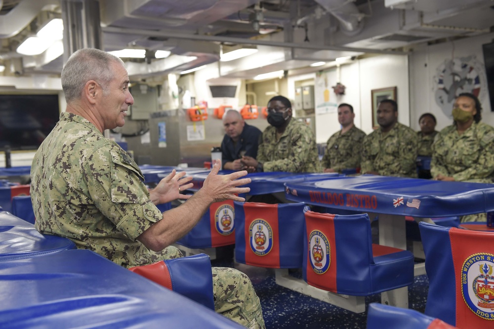 VADM Kitchener Visits Naval Station Norfolk