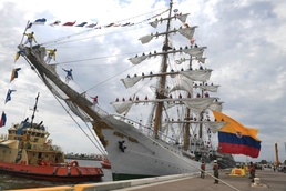 Colombian Navy training ship ARC Gloria Arrives at Naval Station Mayport