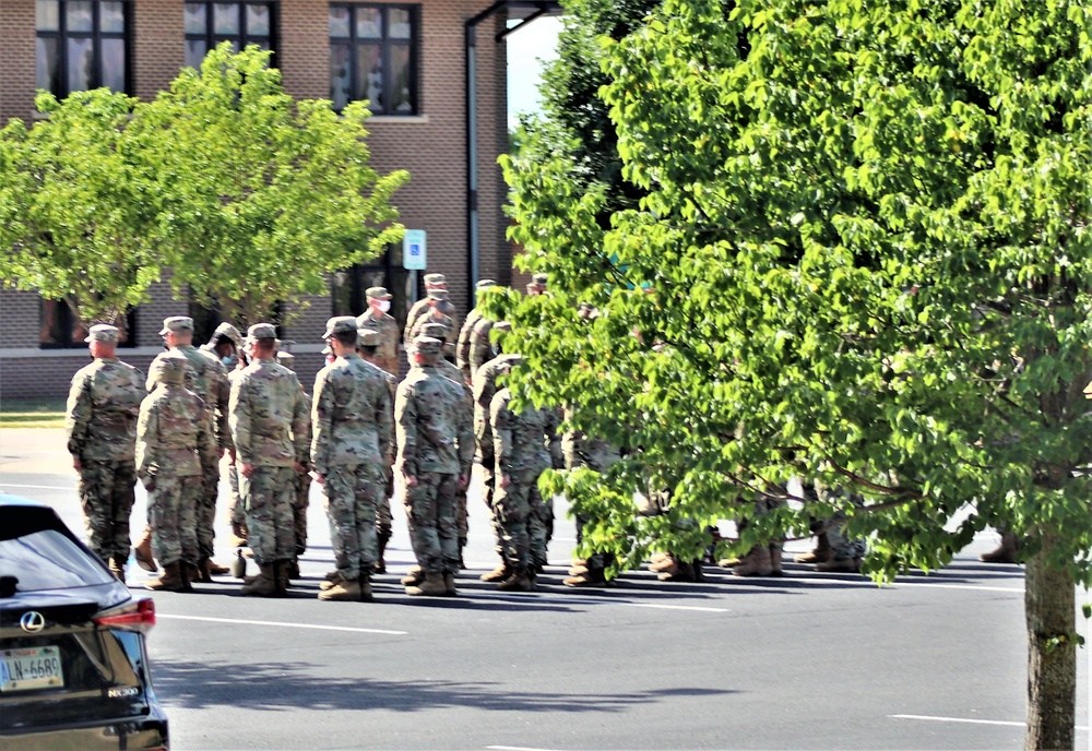 Fort McCoy NCO Academy students hold a formation