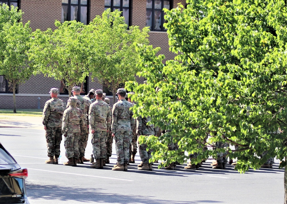 Fort McCoy NCO Academy students hold a formation