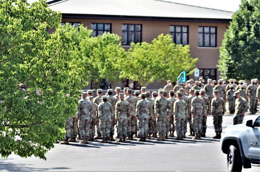 Fort McCoy NCO Academy students hold a formation