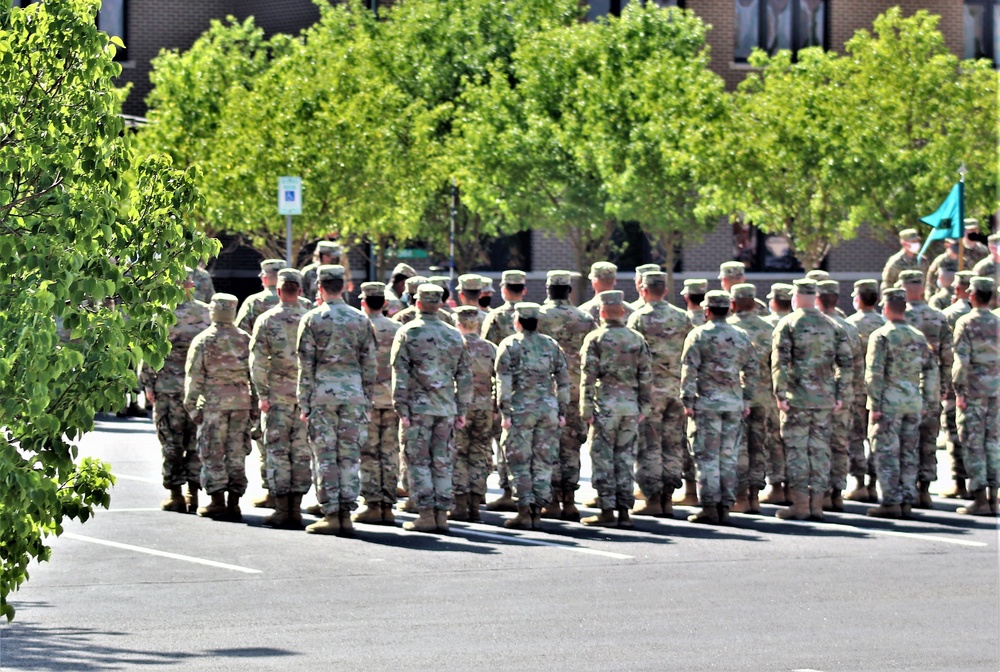 Fort McCoy NCO Academy students hold a formation