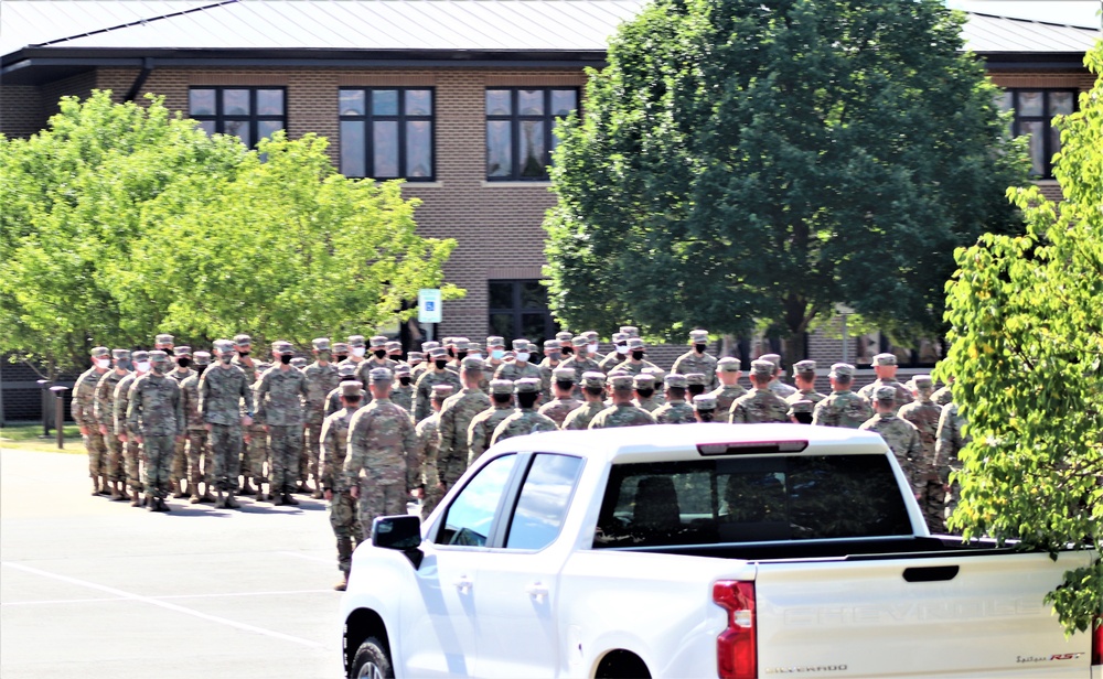 Fort McCoy NCO Academy students hold a formation