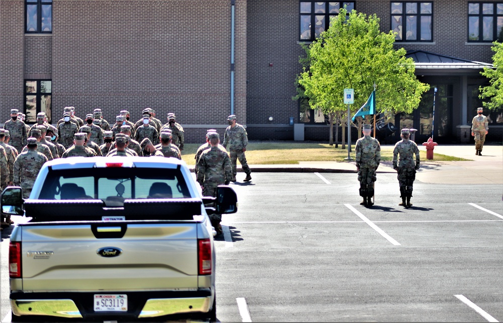 Fort McCoy NCO Academy students hold a formation