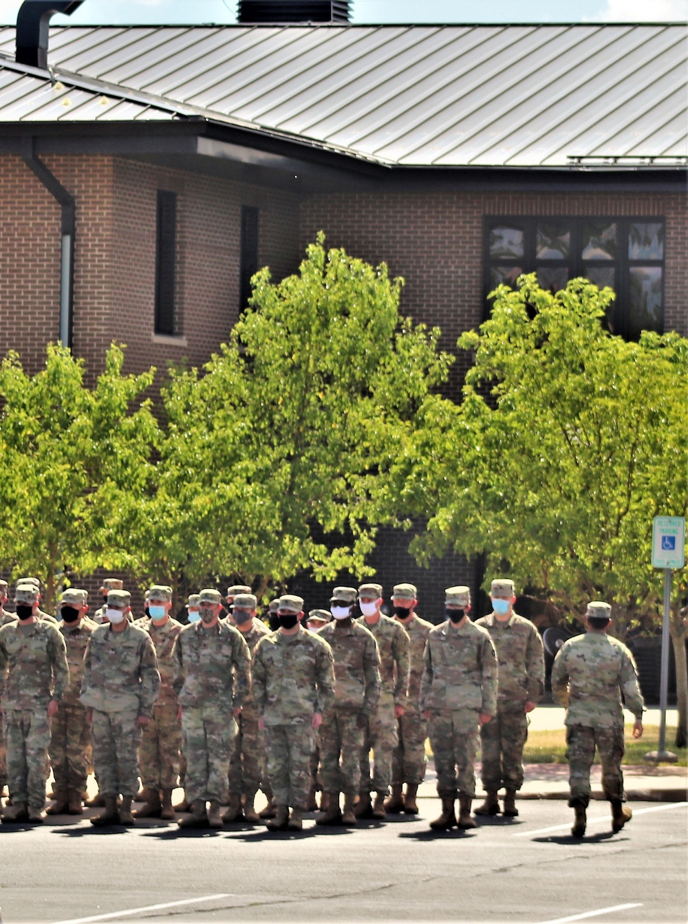 Fort McCoy NCO Academy students hold a formation