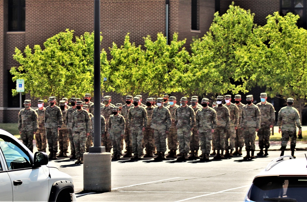 Fort McCoy NCO Academy students hold a formation