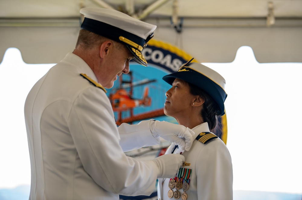 Coast Guard Sector San Francisco holds a change-of-command ceremony