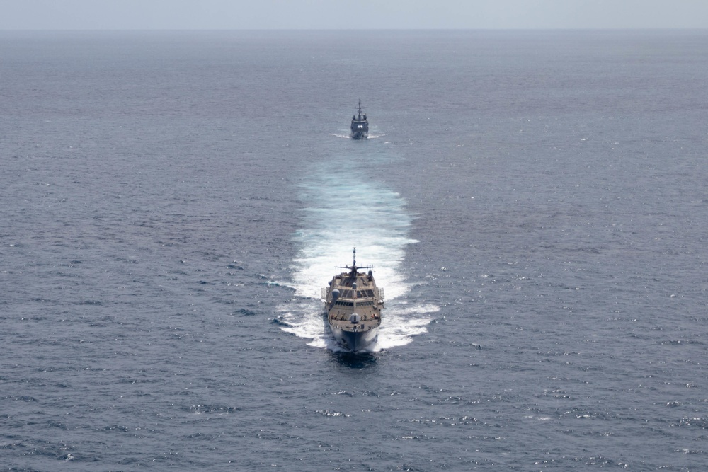 USS Sioux City Conducts Bilateral Maritime Exercise with FS Germinal