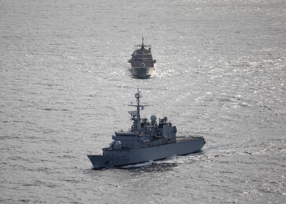 USS Sioux City Conducts Bilateral Maritime Exercise with FS Germinal