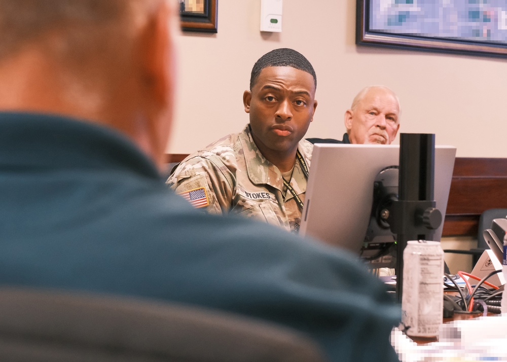 Leader orientation briefing at brigade headquarters prepares command teams for mission ahead