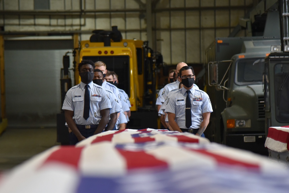 Nebraska USS Oklahoma Group Remains Honorable Carry Ceremony