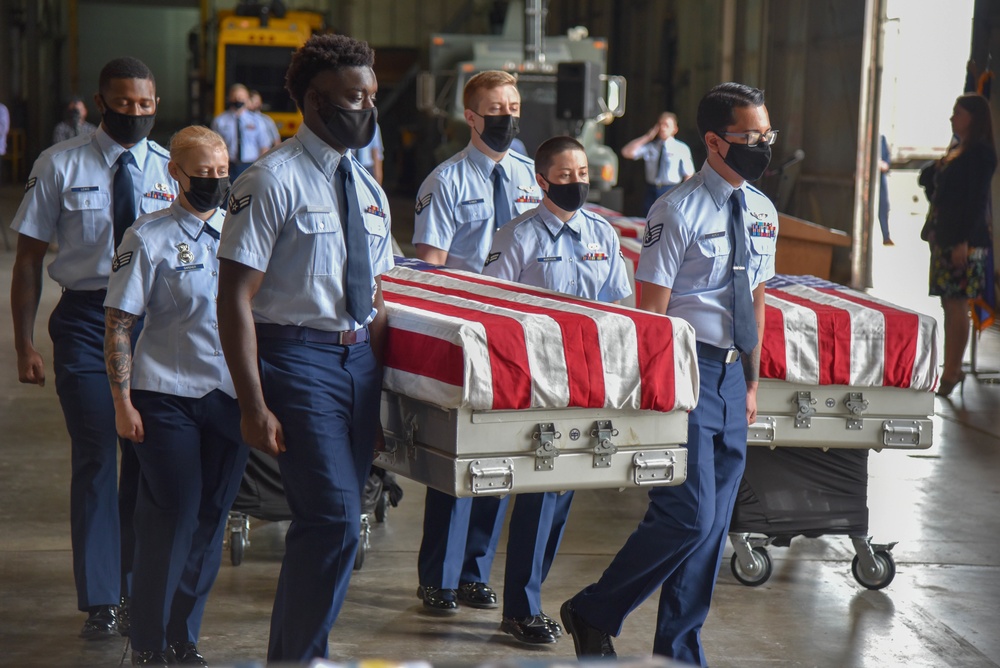 Nebraska USS Oklahoma Group Remains Honorable Carry Ceremony