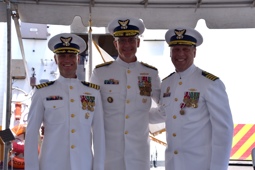 Coast Guard Cutter Bertholf hosts change of command ceremony
