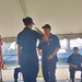Capt. Adam Morrison receives commissioning pennant
