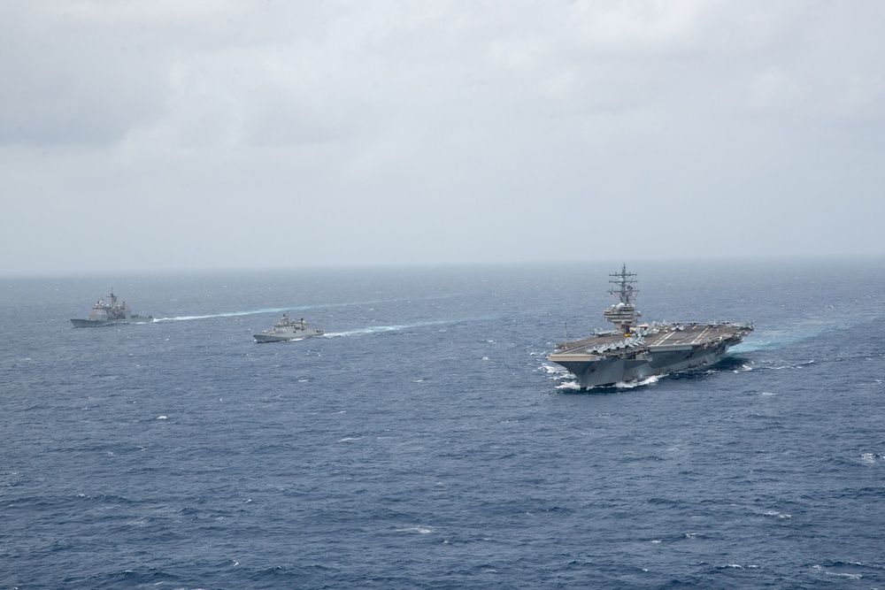 Ronald Reagan Carrier Strike Group Joint Operations with Indian Navy and Air Force