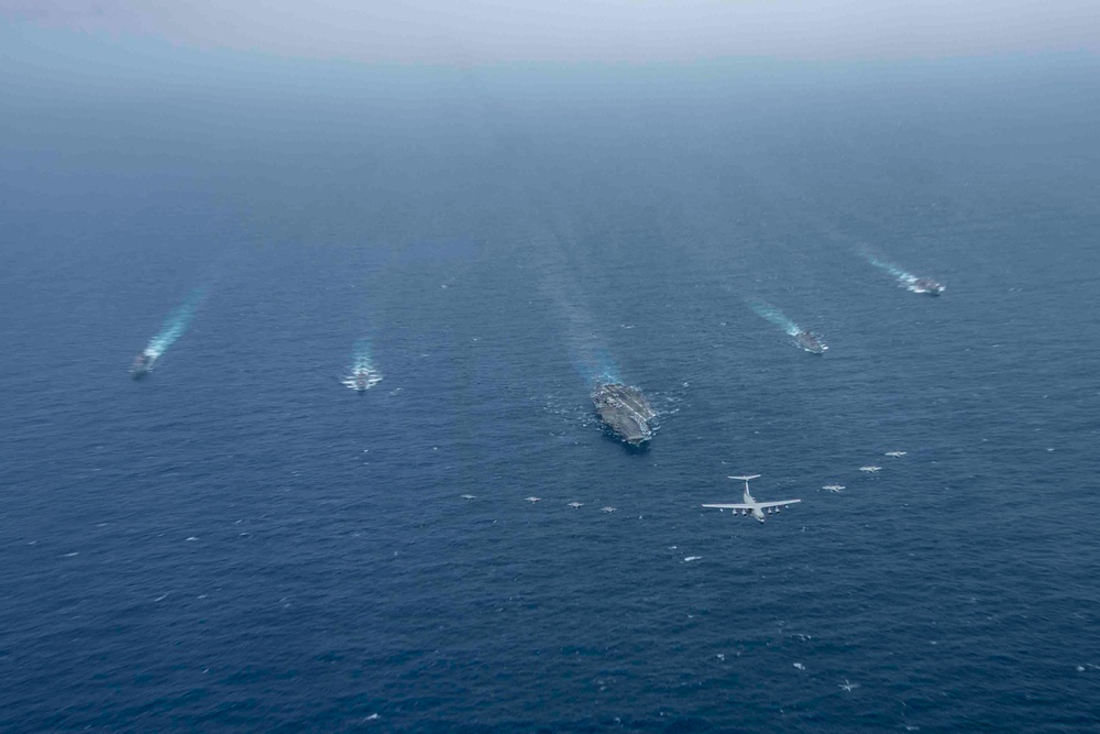 Ronald Reagan Carrier Strike Group Joint Operations with Indian Navy and Air Force