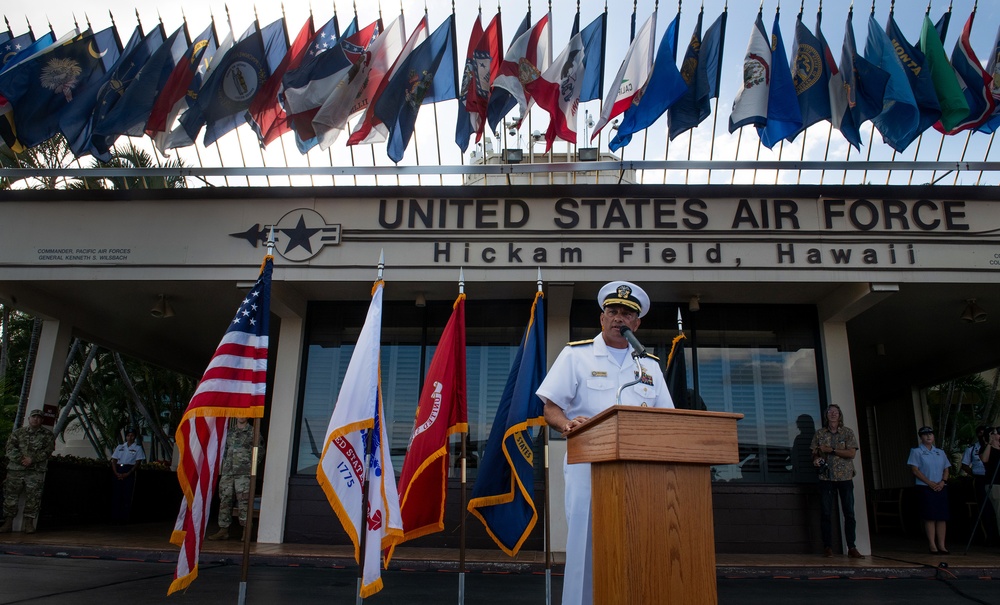 USS Oklahoma honorable carry ceremony