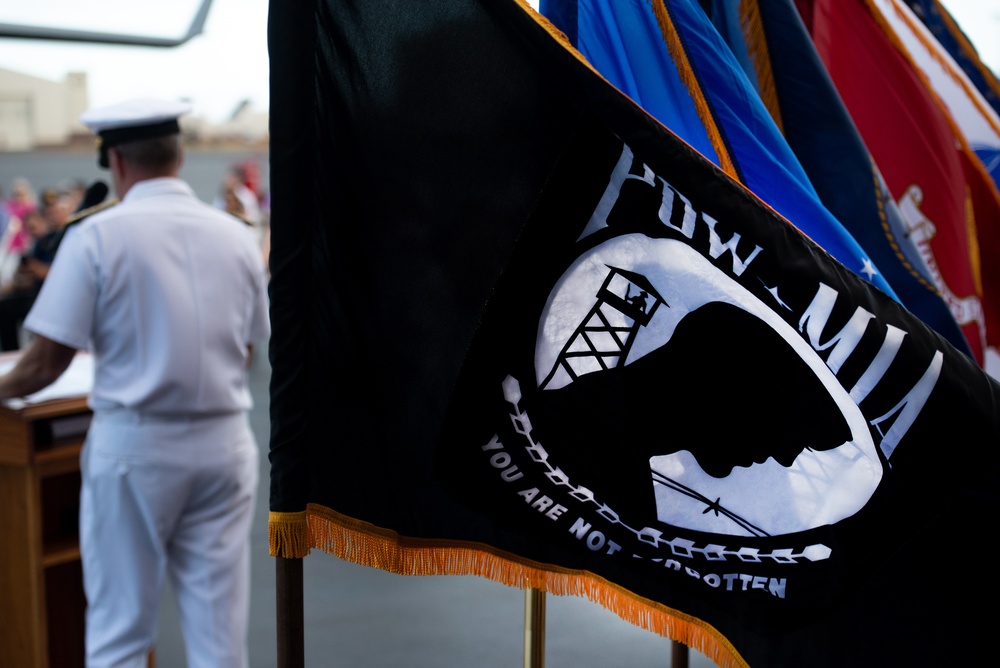 USS Oklahoma honorable carry ceremony