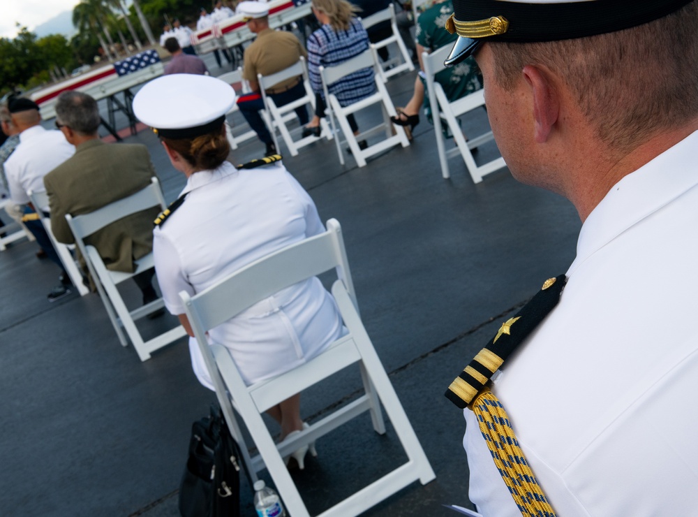 USS Oklahoma honorable carry ceremony