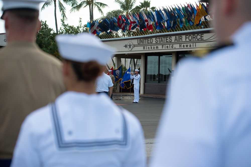 USS Oklahoma honorable carry ceremony