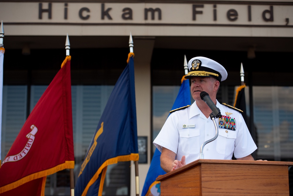 USS Oklahoma honorable carry ceremony