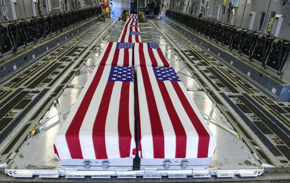 USS Oklahoma Honorable Carry Ceremony