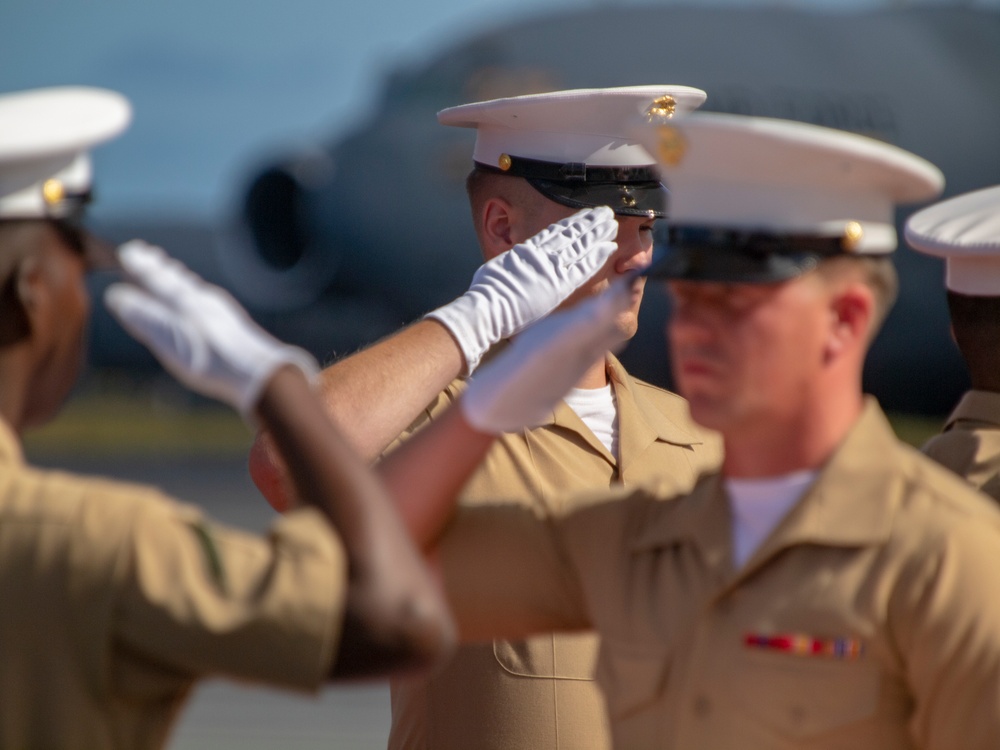 USS Oklahoma Honorable Carry Ceremony