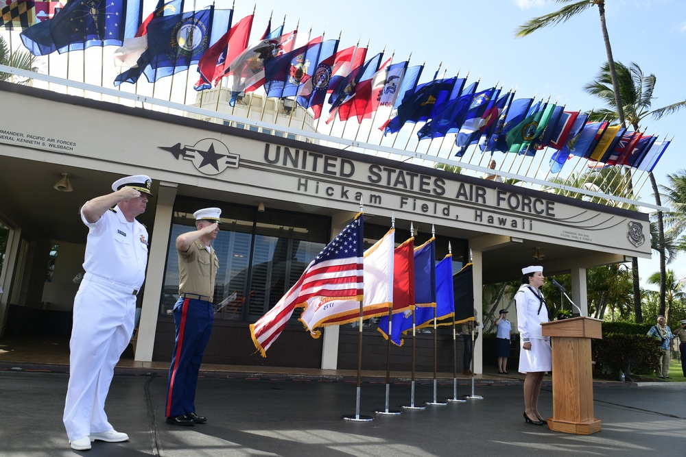 USS Oklahoma Honorable Carry Ceremony