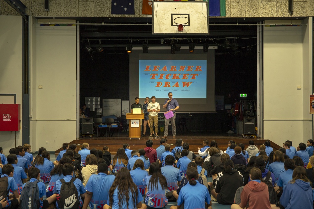 MRF-D visits local middle school for ‘Amazing Race’