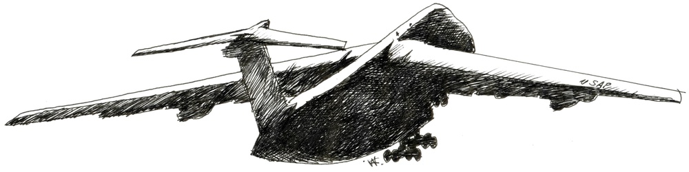C-5 Fly Away, illustration/Clip Art