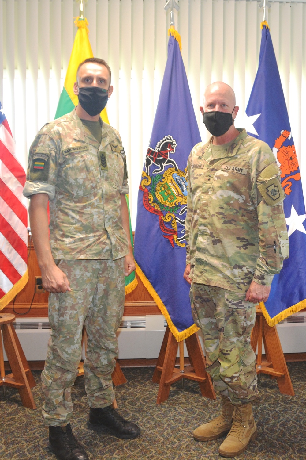 Lithuanian sergeant major visits Fort Indiantown Gap