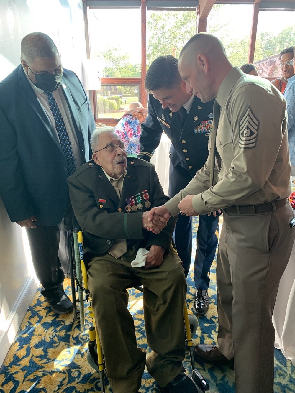 U.S. ARMY AWARDS PURPLE HEART TO 99-YEAR-OLD WORLD WAR II VETERAN AT FORT HAMILTON