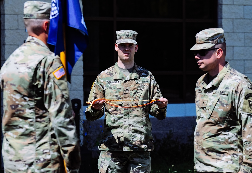 122nd Army Band adds campaign streamers to unit guidon