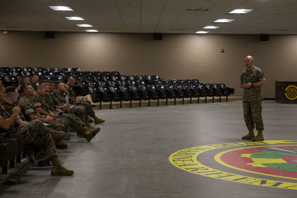 Ground Combat Element Systems brief held at School of Infantry East