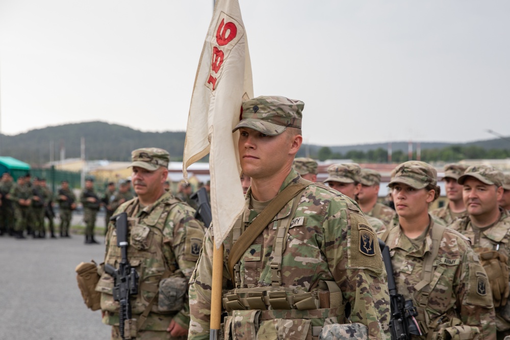 Elements of Kosovo Force 29 Form Up at Camp Albertshof, Germany