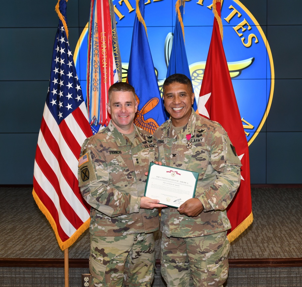 COL Ferido Receives Legion of Merit Award