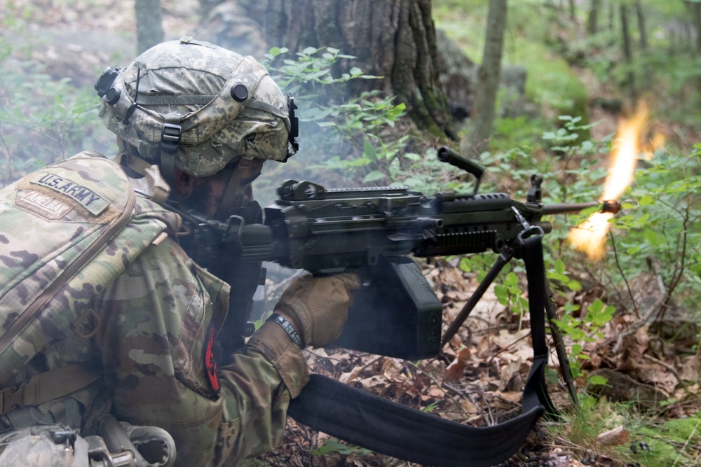 West Point Cadet Fires the 249