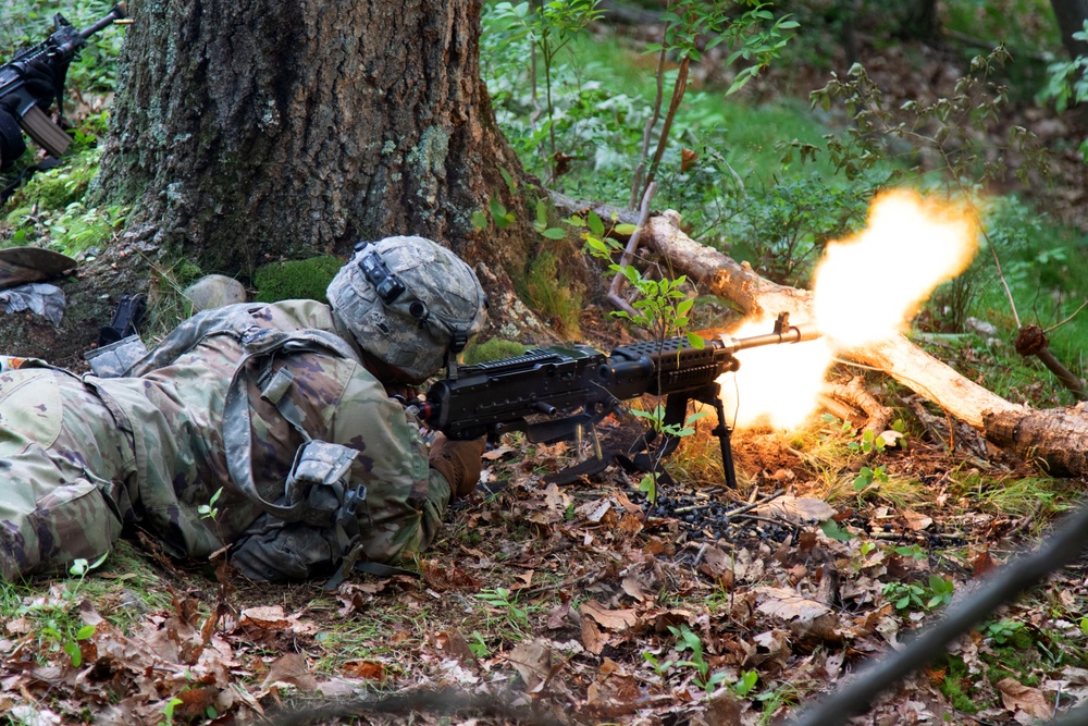 West Point Cadet Fires the 249