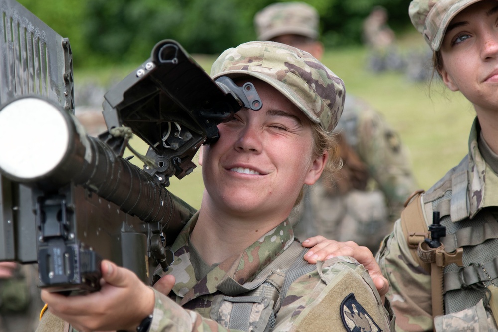 West Point Cadet holds the FIM-92 Stinger