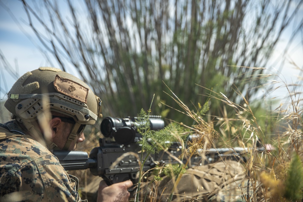Charlie Co, BLT 1/1 Marines Seize Airfield during Amphibious Assault Exercise