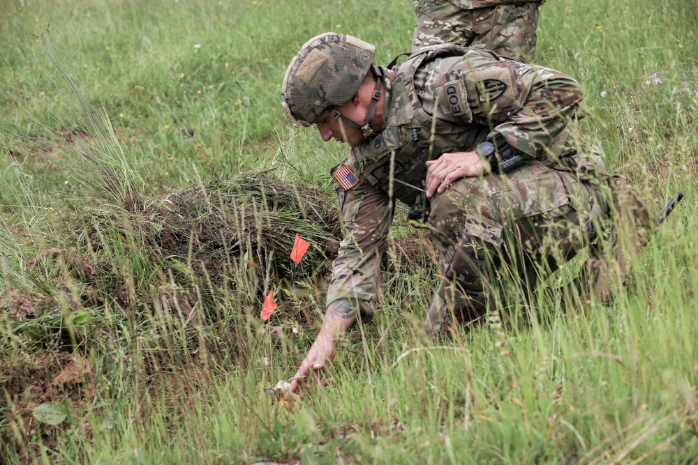 U.S. Army Explosive Ordinance Disposal (EOD) Soldiers Train with Romanian counterparts