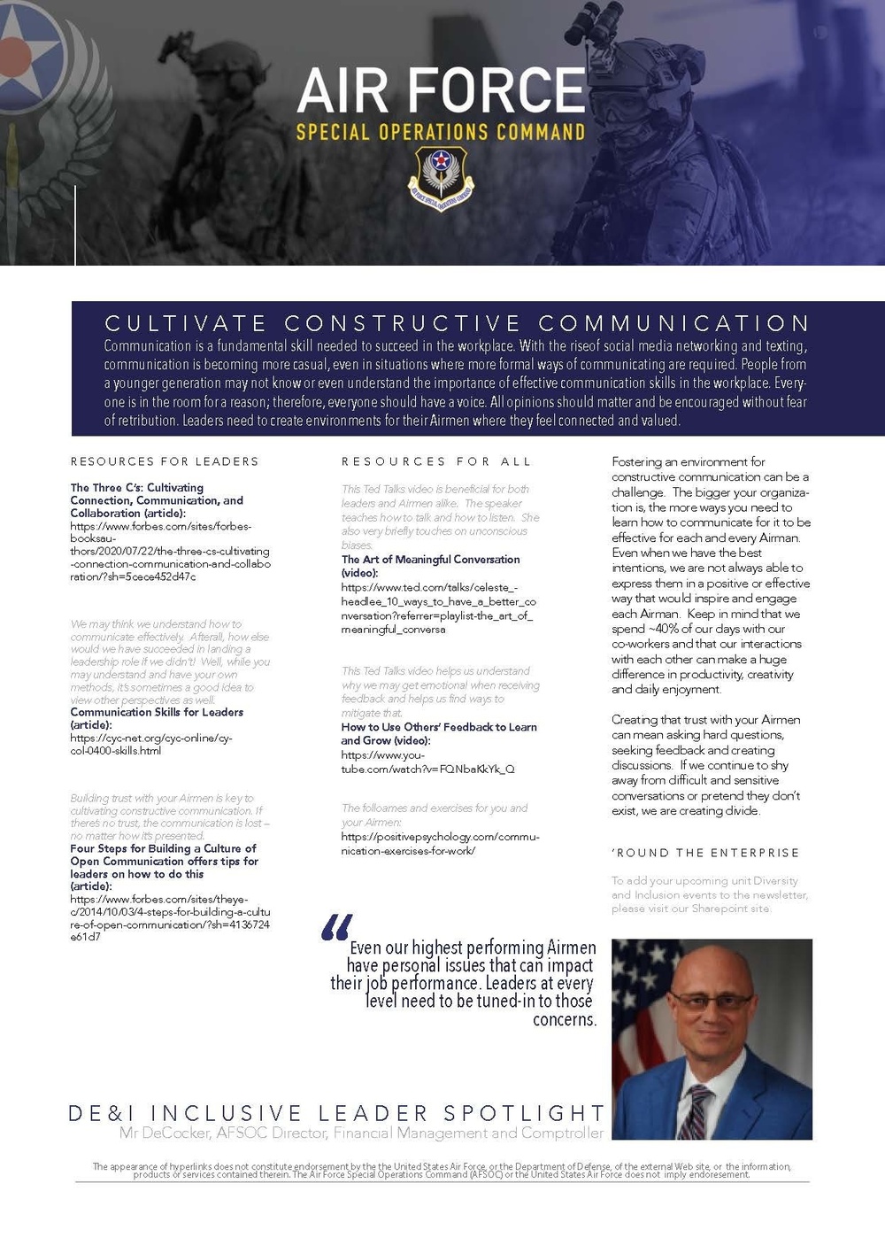 DVIDS - Images - AFSOC Leading Inclusively June 2021 Newsletter [Image 1 of  2]