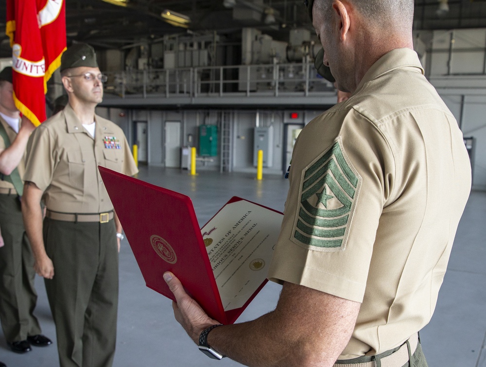 Marine Corps Base Quantico's Securtiy Battalion's Change of Command