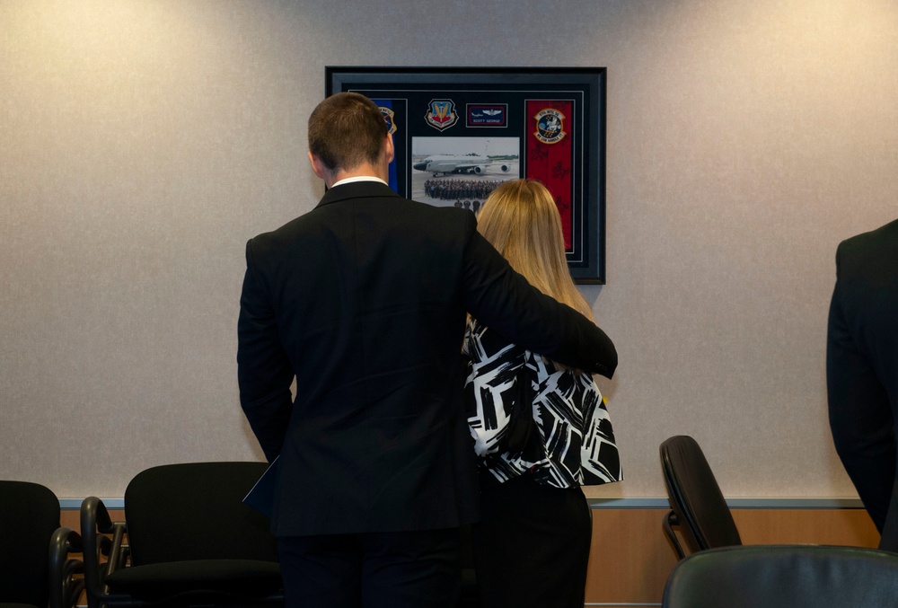 Brigadier General D. Scott George memorialized with dedication of conference room