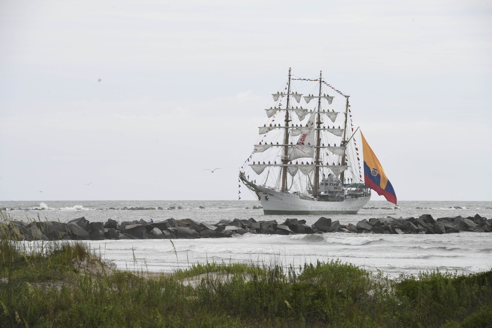 Colombian Navy training ship ARC Gloria arrives at Naval Station Mayport