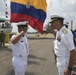 Commander of U.S. Naval Forces Southern Command/U.S. 4th Fleet Welcomes the commanding officer of the Colombian Navy training ship ARC Gloria to Naval Station Mayport