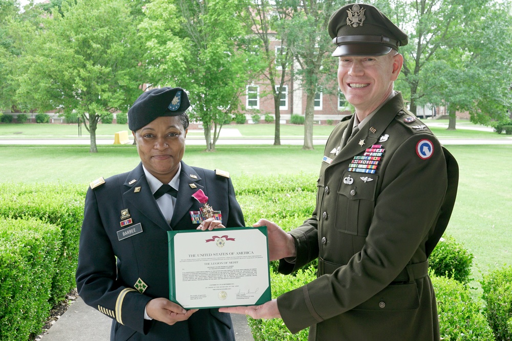 Lt. Col. Barbee Retirement Award Ceremony