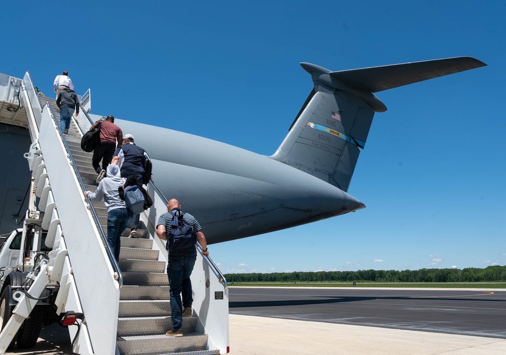 Dover AFB honorary commanders take flight