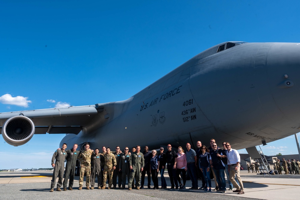 Dover AFB honorary commanders take flight