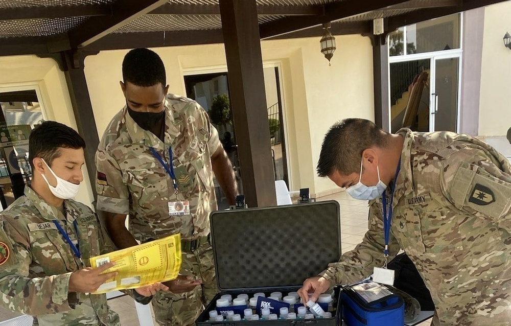 1st Area Medical Laboratory Soldiers participate in Exercise African Lion